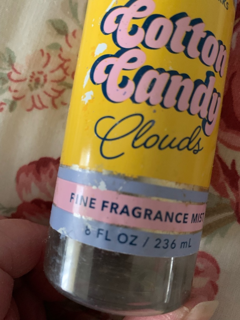 Bath & Body Works Cotton Candy Clouds Fine Fragrance Mist - Yellow & Pink - Picture 4 of 4